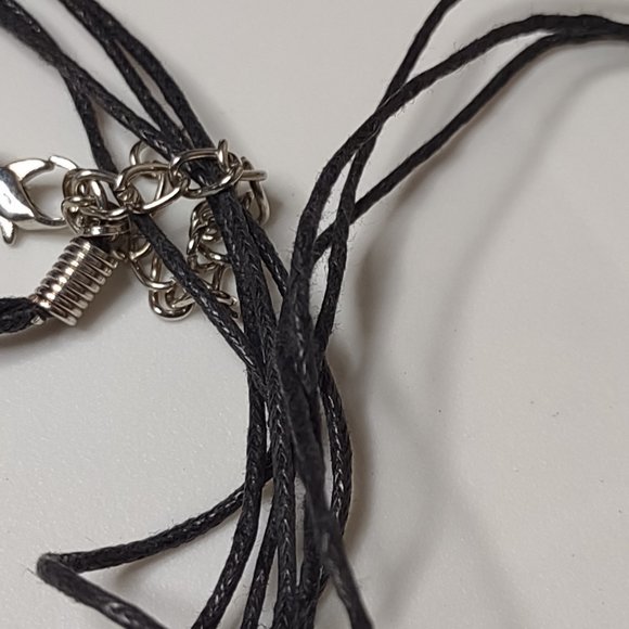 Set Of 3 Colorful Glass Teardrop Shaped Pendant Necklaces 20 Inches Long - Picture 11 of 15